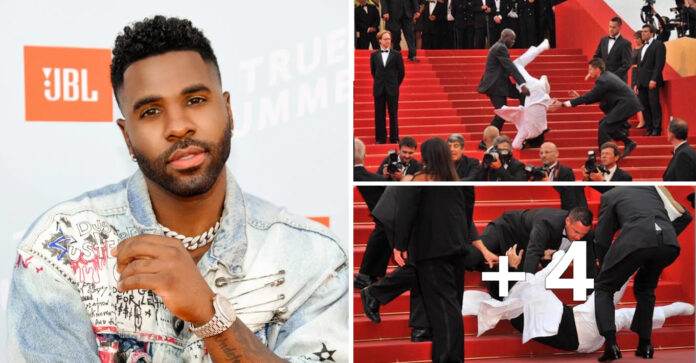Jason Derulo fell from the stairs